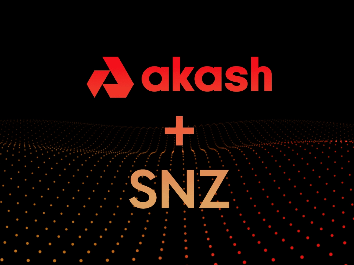 banner image for the post SNZ Joins Akash Network’s Unstoppable Cloud