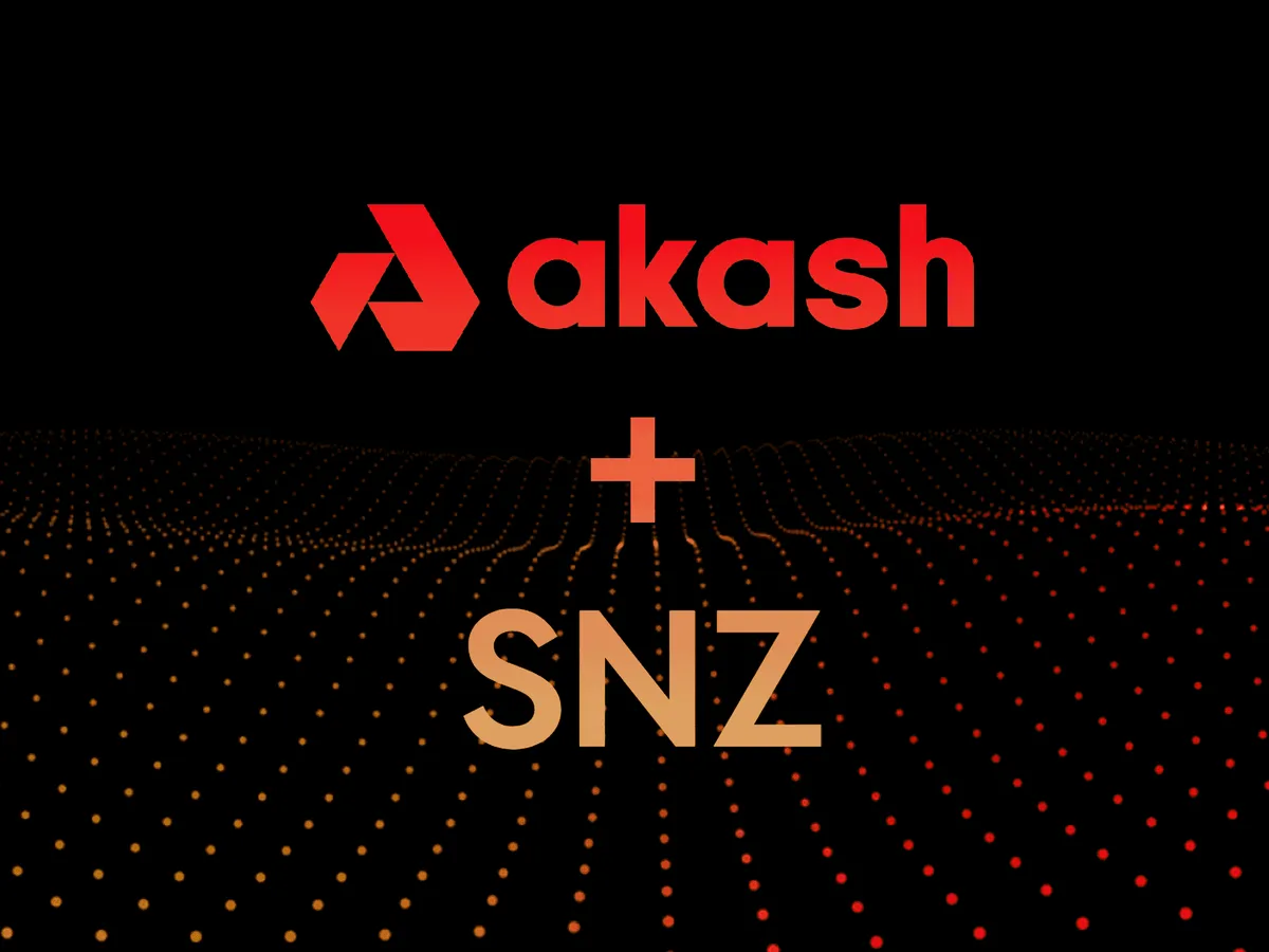 banner image for the post SNZ Joins Akash Network’s Unstoppable Cloud