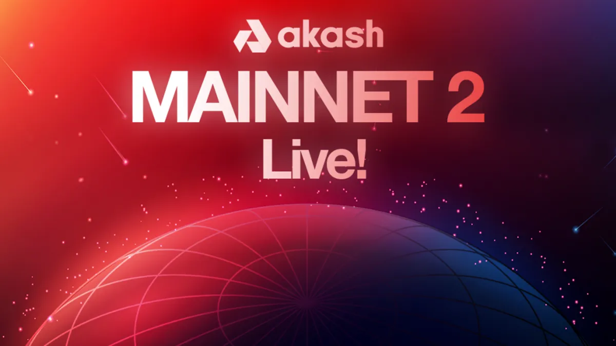 banner image for the post Akash Network Launches Akash MAINNET 2, the First Decentralized Open-Source Cloud