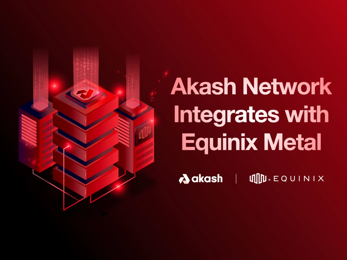 banner image for the post Akash Network Integrates with Equinix Metal to Provide the First Viable Decentralized Cloud Solution