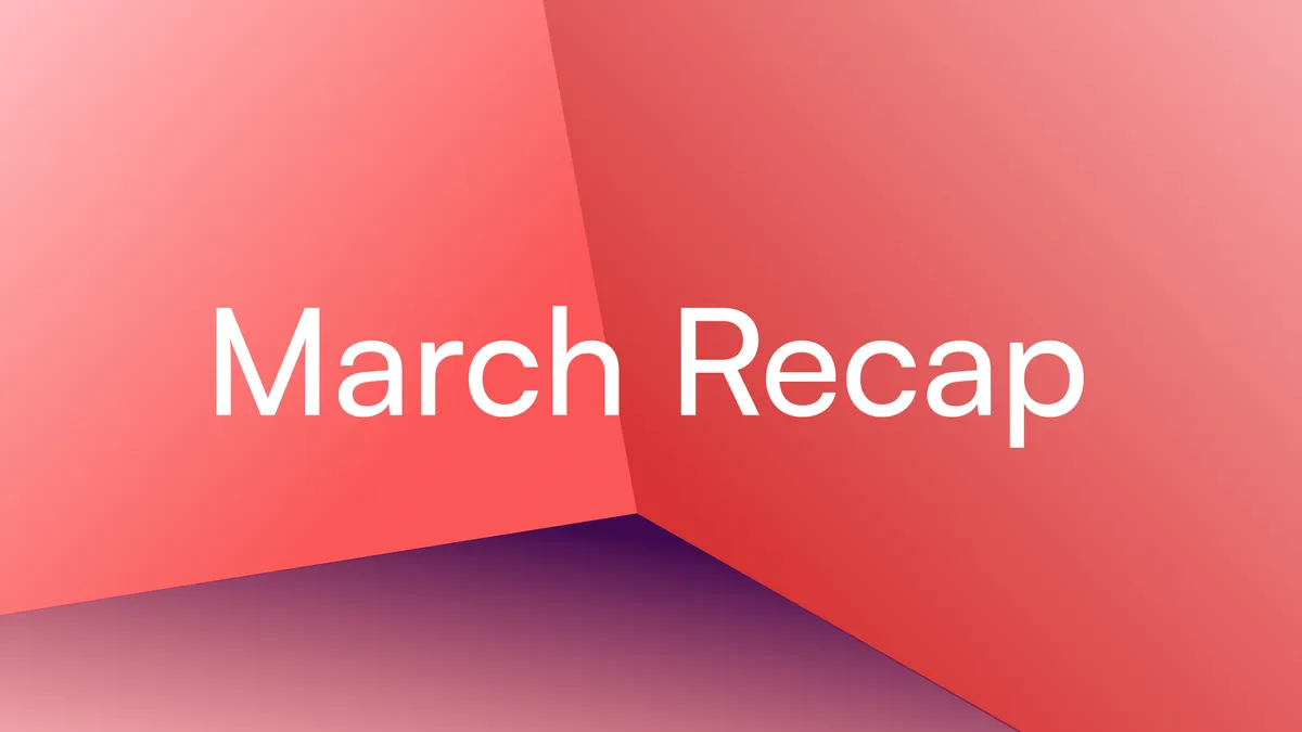 banner image for the post March Recap
