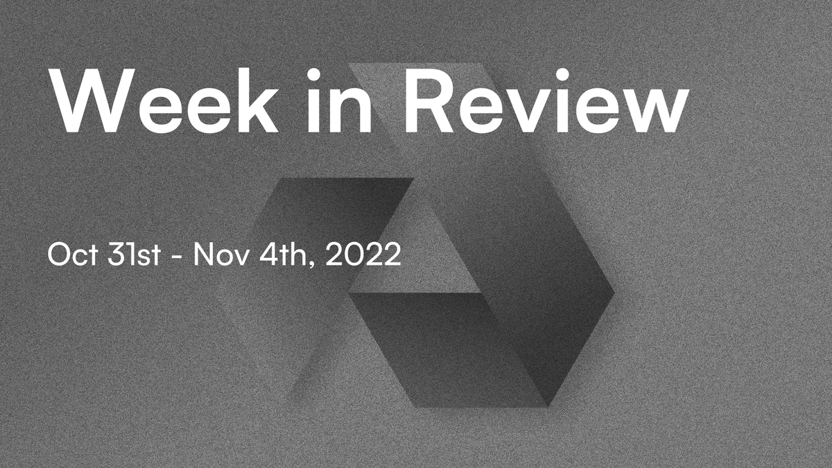 banner image for the post Week in Review With Greg Osuri: Oct 31st - Nov 4th, 2022