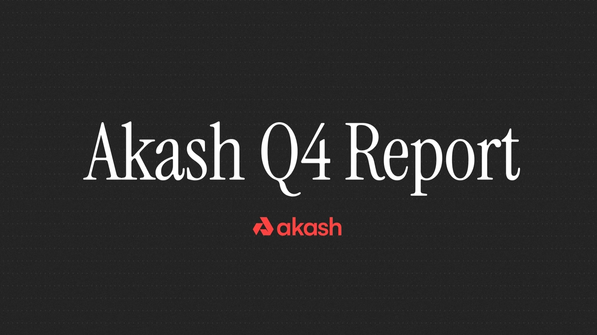 banner image for the post Akash Network: Q4 2025 Report