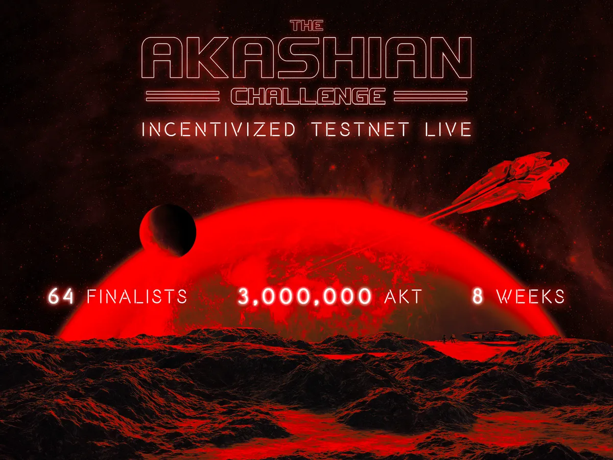 banner image for the post The Akashian Challenge Incentivized Testnet LIVE