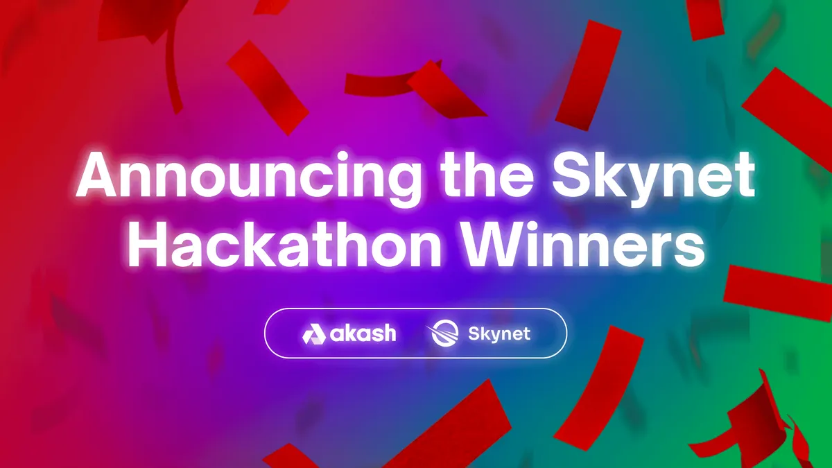 banner image for the post Announcing the Skynet Hackathon Winner