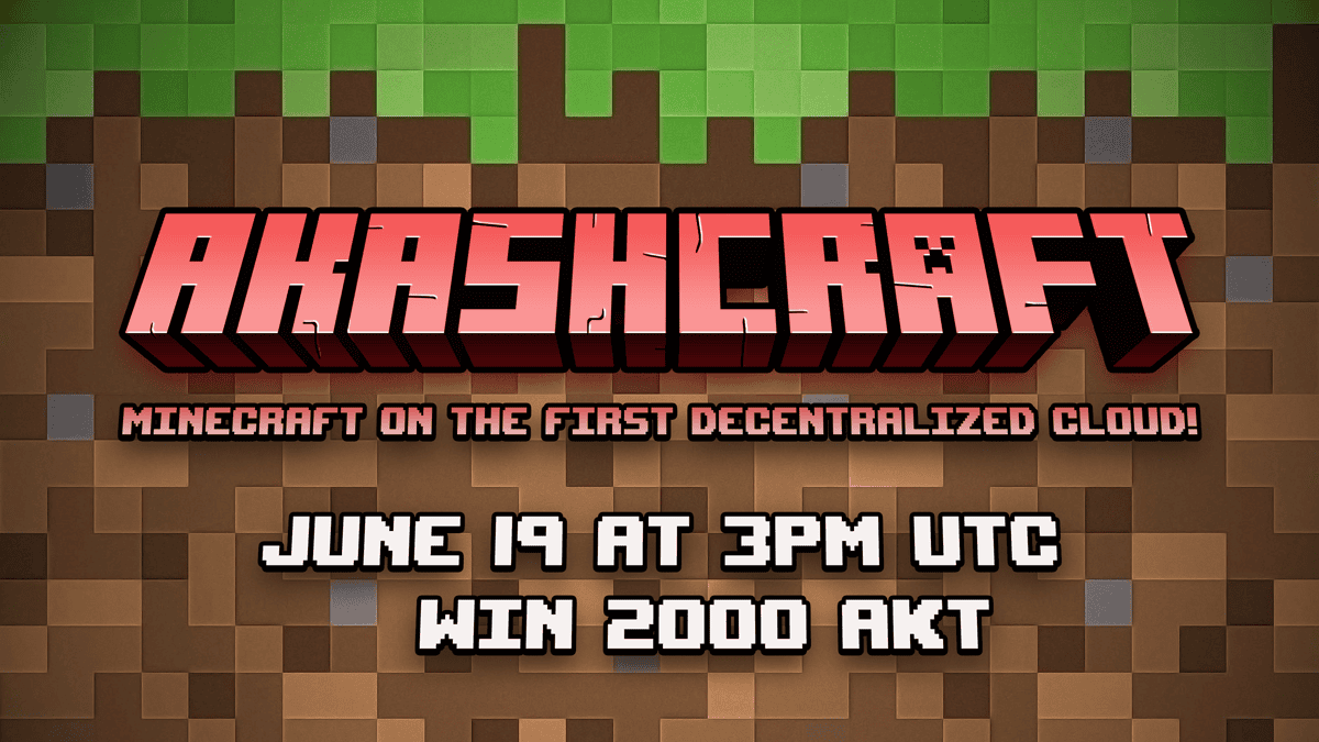 Akashcraft: Minecraft on the First Decentralized Cloud