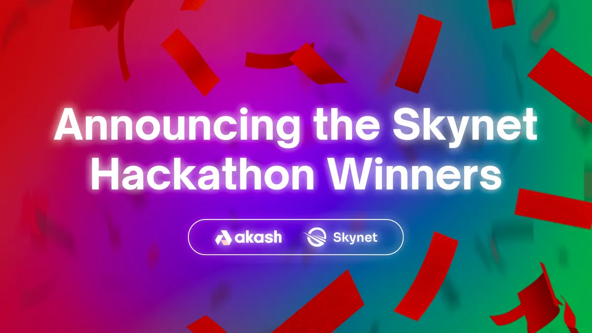 banner image for the post Announcing the Skynet Hackathon Winner