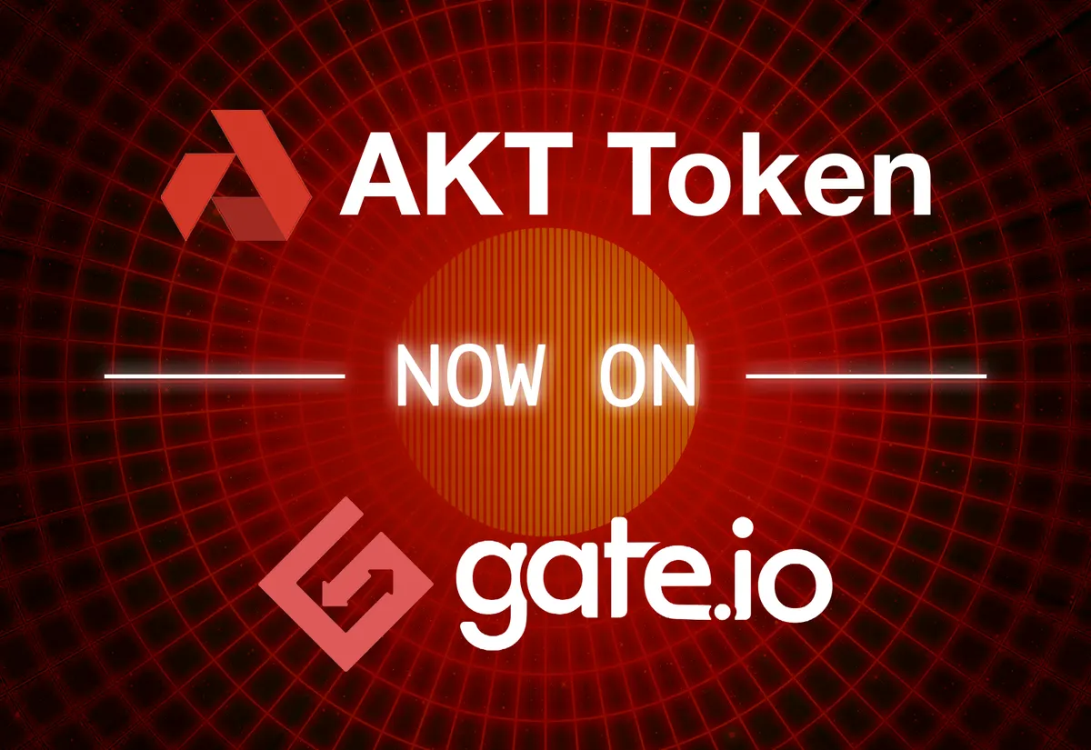 banner image for the post AKT Token Now On Gate.io Exchange