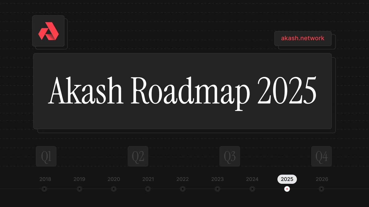 banner image for the post Akash Roadmap 2025