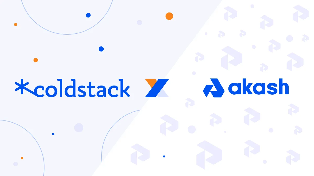 banner image for the post ColdStack Partners with Akash to Expand Node Network Capabilities