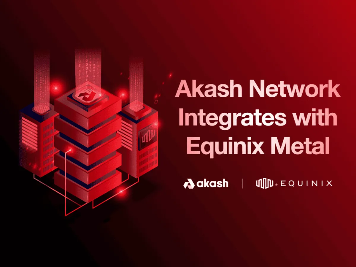 banner image for the post Akash Network Integrates with Equinix Metal to Provide the First Viable Decentralized Cloud Solution