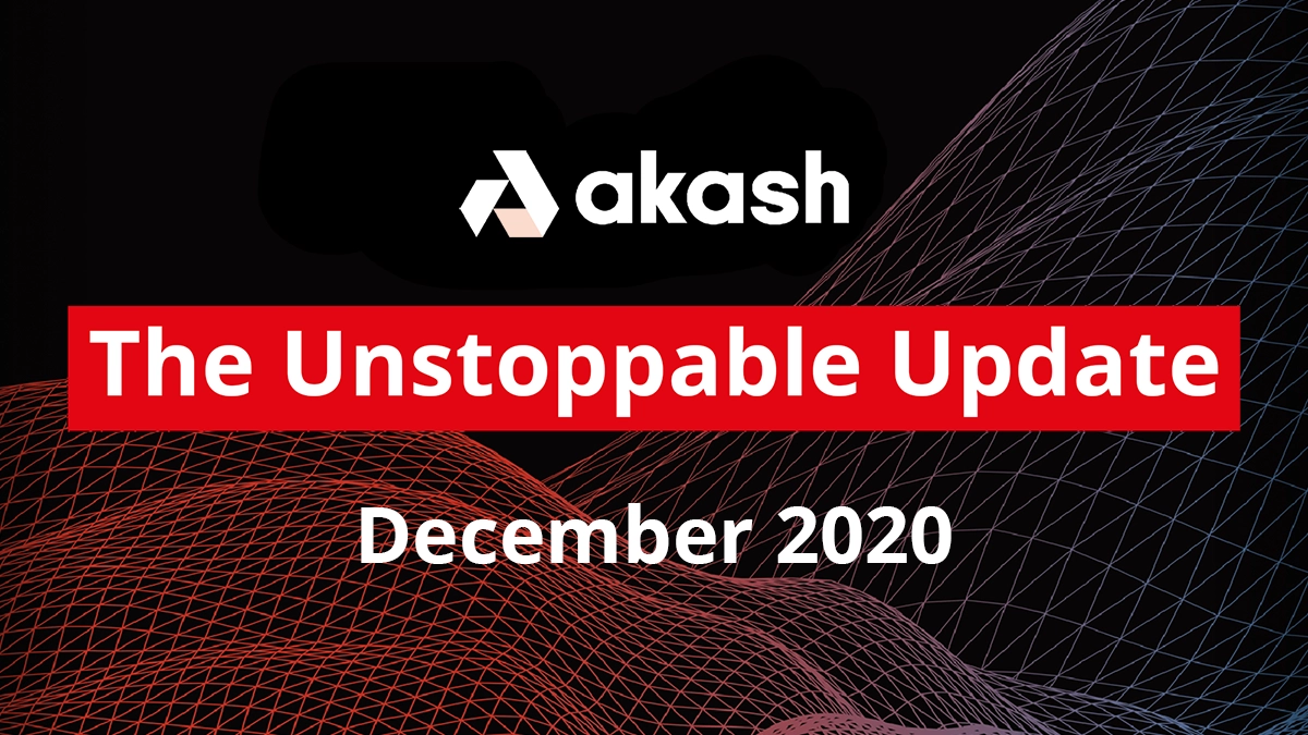 banner image for the post The Unstoppable Update: December 2020