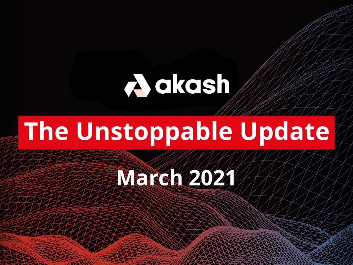 banner image for the post The Unstoppable Update: March 2021