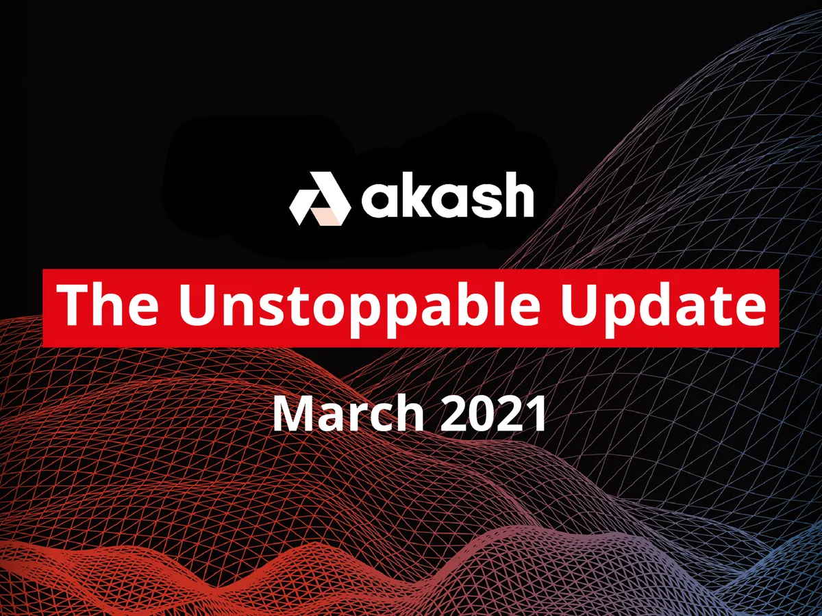 banner image for the post The Unstoppable Update: March 2021