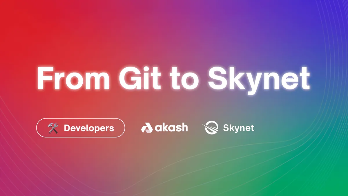 banner image for the post From Git to Skynet: How to Host Large Files on Sia