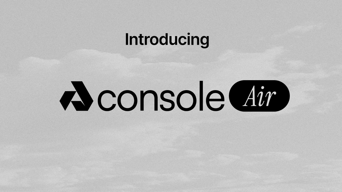 banner image for the post Introducing Console Air: Self-Host, Self-Custody Akash