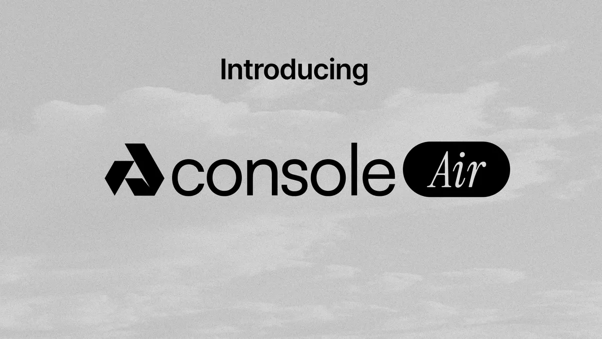 banner image for the post Introducing Console Air: Self-Host, Self-Custody Akash