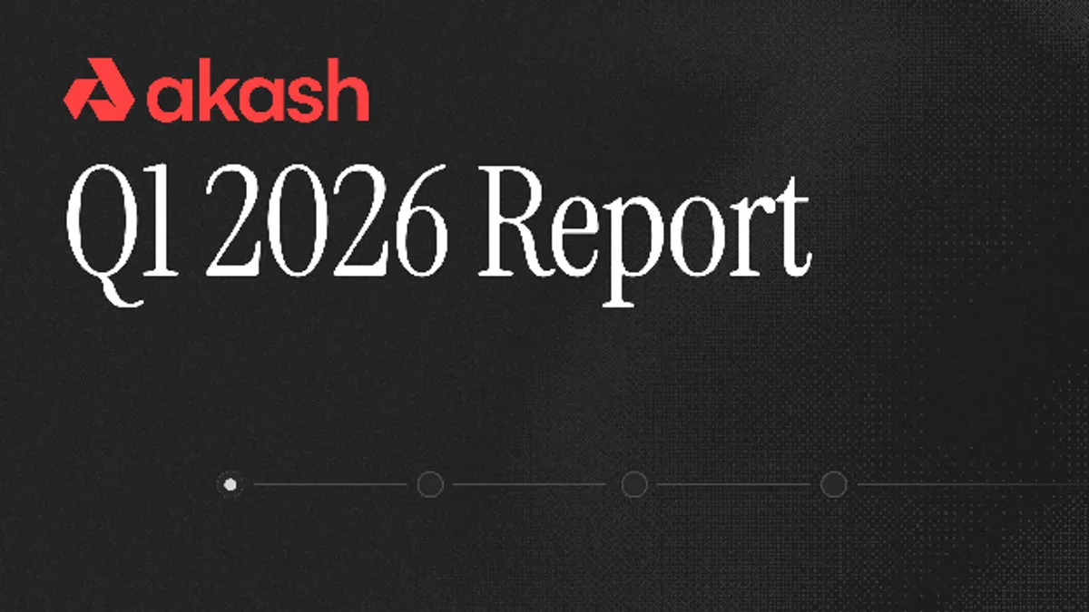 banner image for the post Akash Network: Q1 2026 Report
