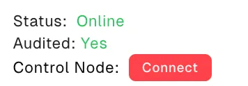 Akash Provider Console status indicator