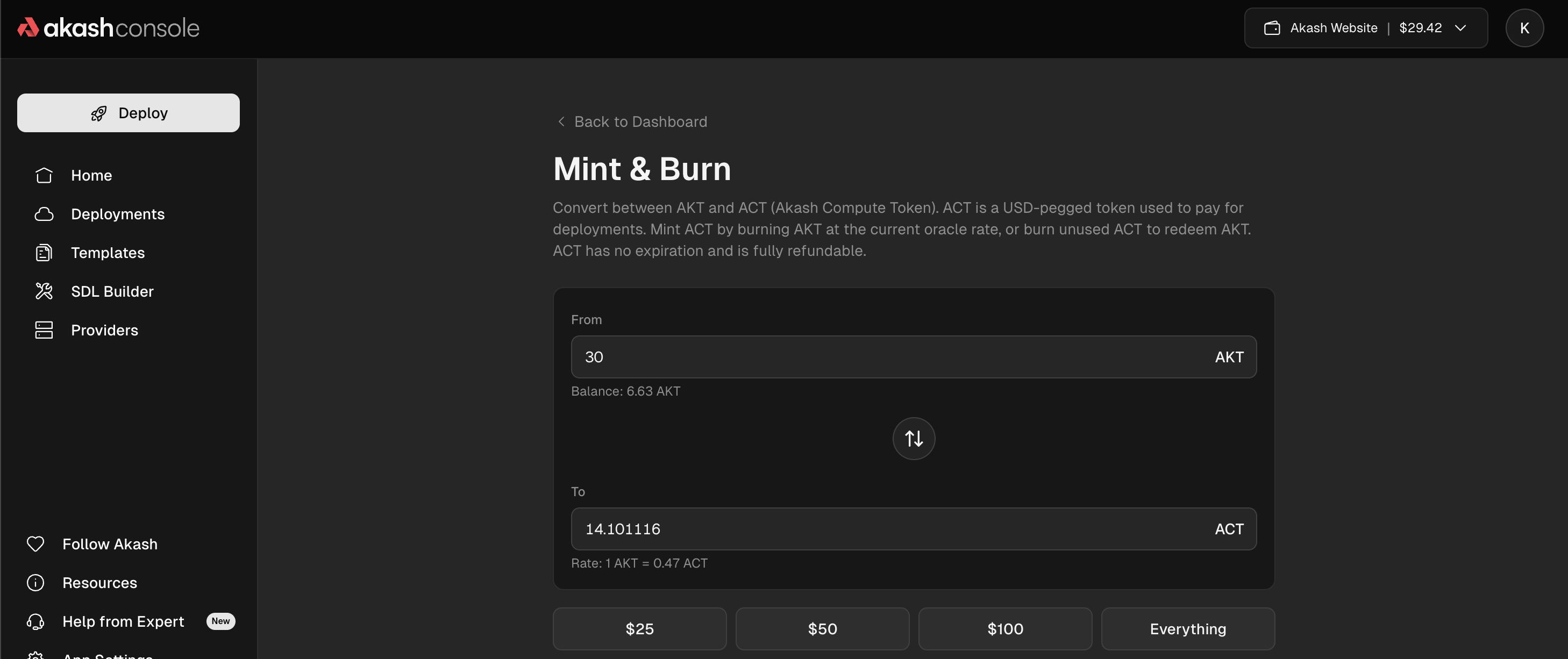 Mint ACT
