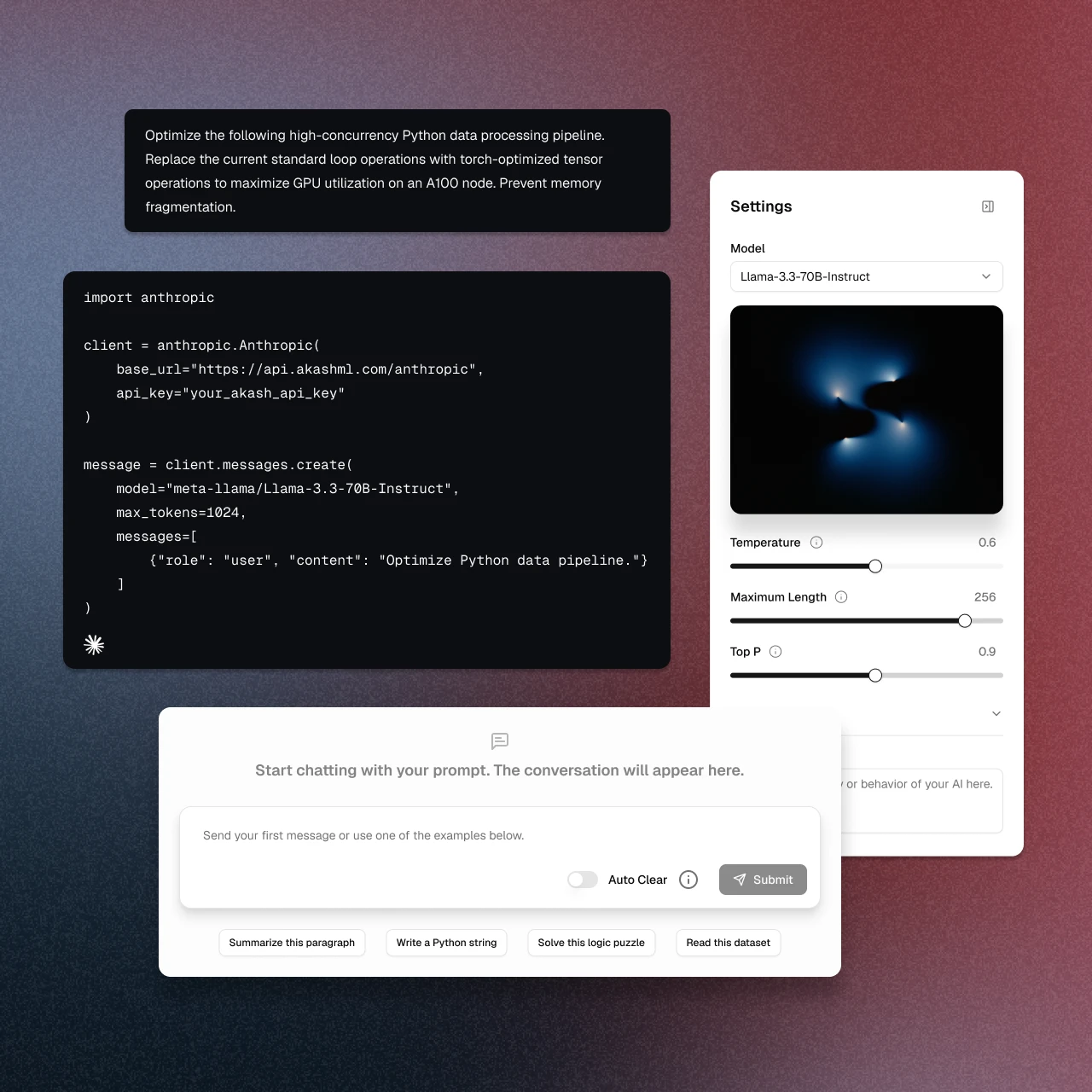 Accelerate AI on AkashML